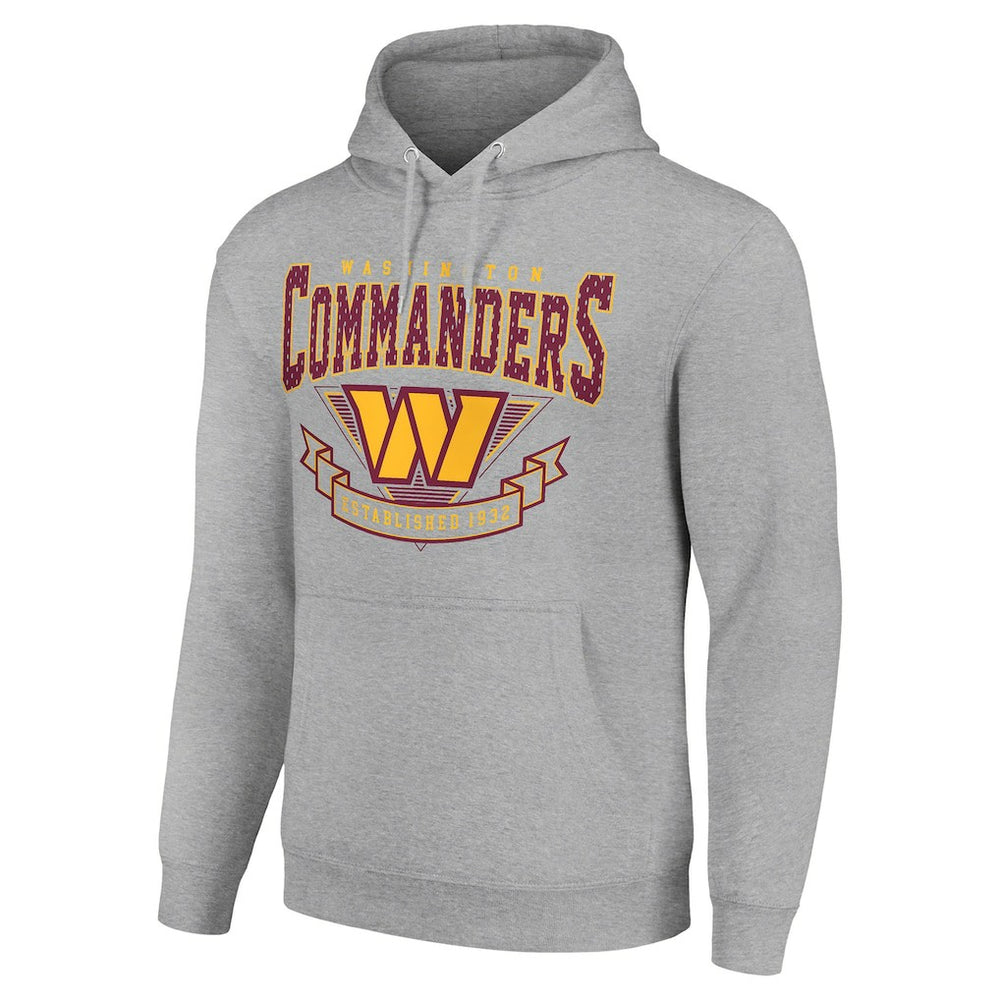 Washington Commanders Starter ‘80s Inspired Pullover Hoodie Heather Gray | NFL