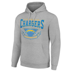 Los Angeles Chargers Starter ‘80s Inspired Pullover Hoodie Heather Gray | NFL