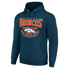 Denver Broncos Starter ‘80s Inspired Pullover Hoodie Navy | NFL