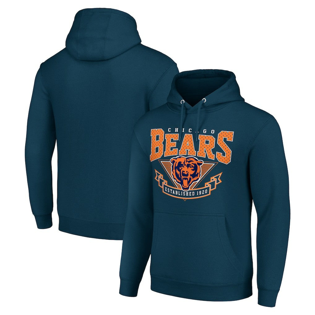 Chicago Bears Starter ‘80s Inspired Pullover Hoodie Navy | NFL