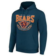 Chicago Bears Starter ‘80s Inspired Pullover Hoodie Navy | NFL
