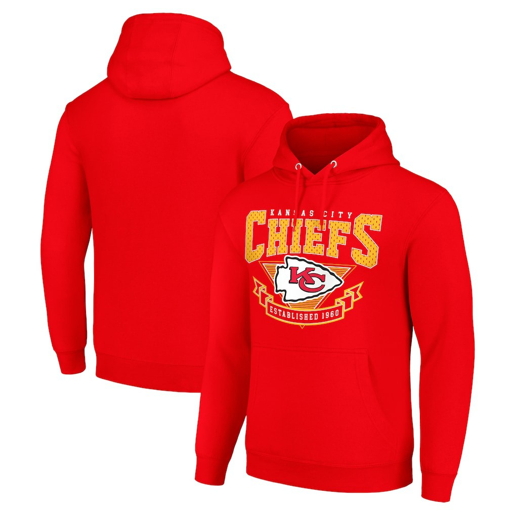 Kansas City Chiefs Starter ‘80s Inspired Pullover Hoodie Red | NFL