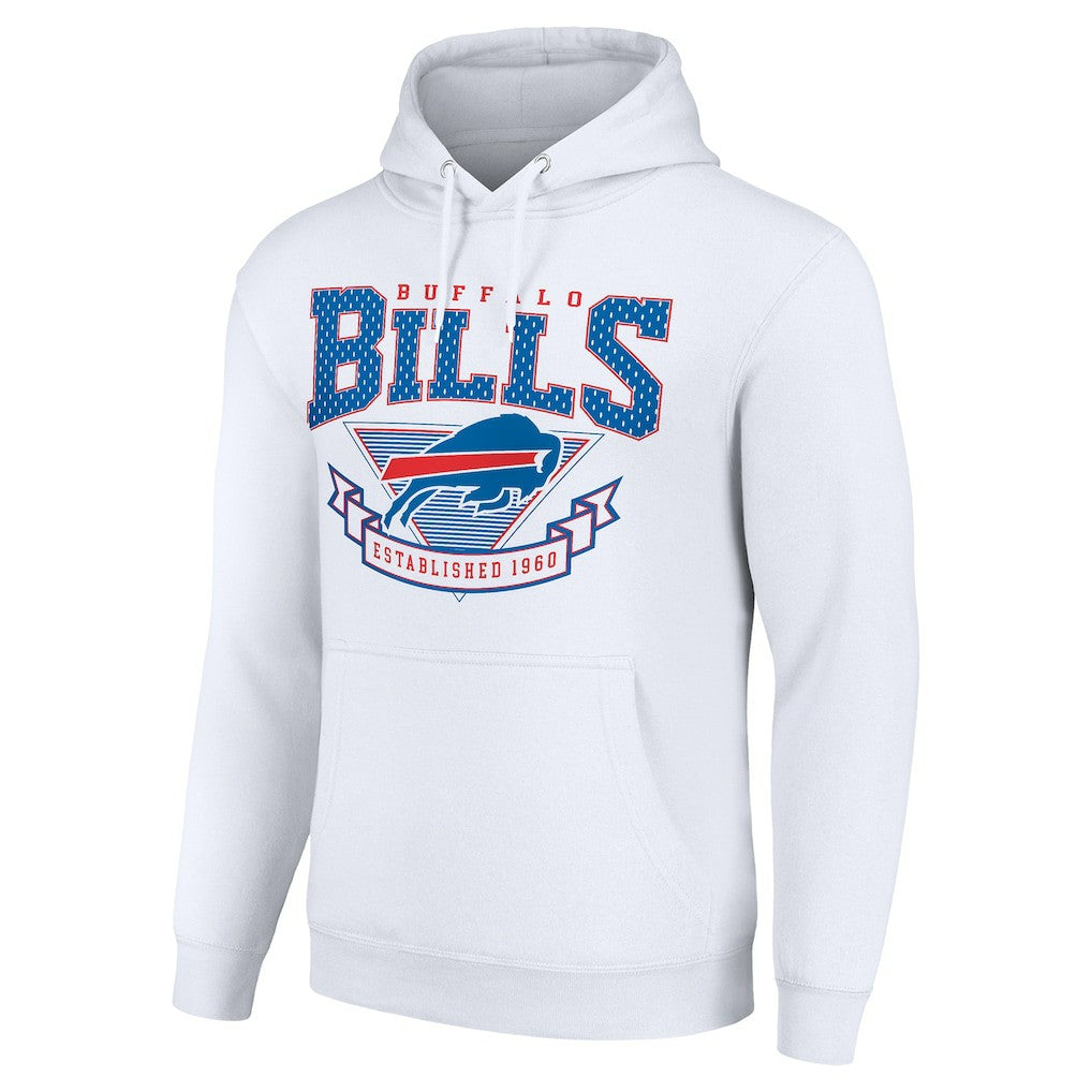 Buffalo Bills Starter ‘80s Inspired Pullover Hoodie White | NFL