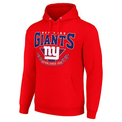 New York Giants Starter ‘80s Inspired Pullover Hoodie Red | NFL