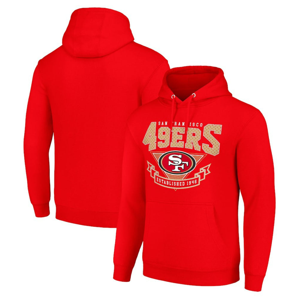 San Francisco 49ers Starter ‘80s Inspired Pullover Hoodie Scarlet | NFL