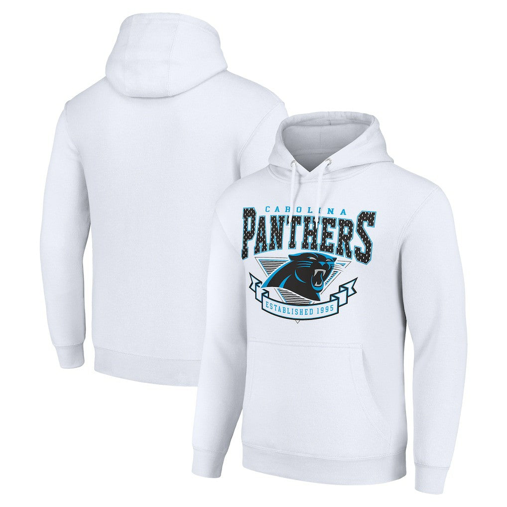 Carolina Panthers Starter ‘80s Inspired Pullover Hoodie White | NFL