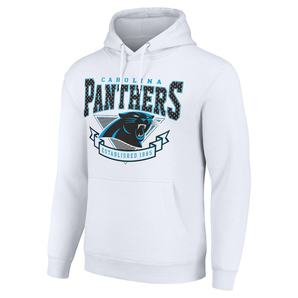 Carolina Panthers Starter ‘80s Inspired Pullover Hoodie White | NFL