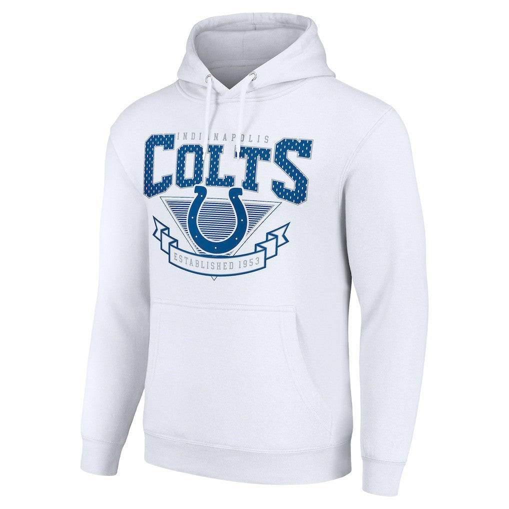 Indianapolis Colts Starter ‘80s Inspired Pullover Hoodie White | NFL