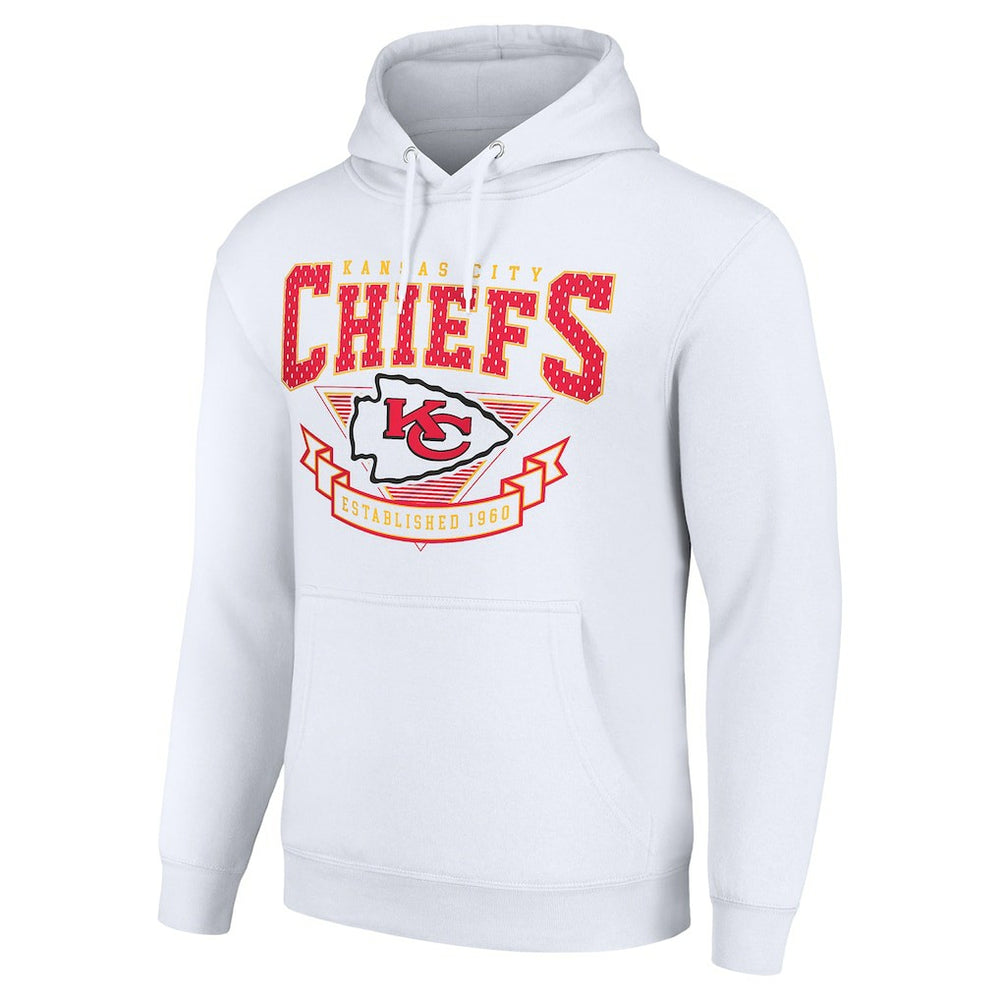 Kansas City Chiefs Starter ‘80s Inspired Pullover Hoodie White | NFL