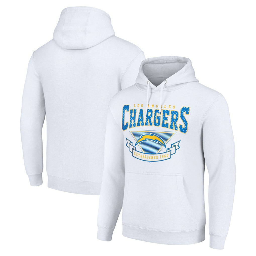 Los Angeles Chargers Starter ‘80s Inspired Pullover Hoodie White | NFL
