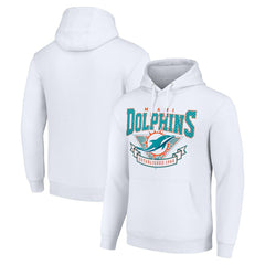 Miami Dolphins Starter ‘80s Inspired Pullover Hoodie White | NFL