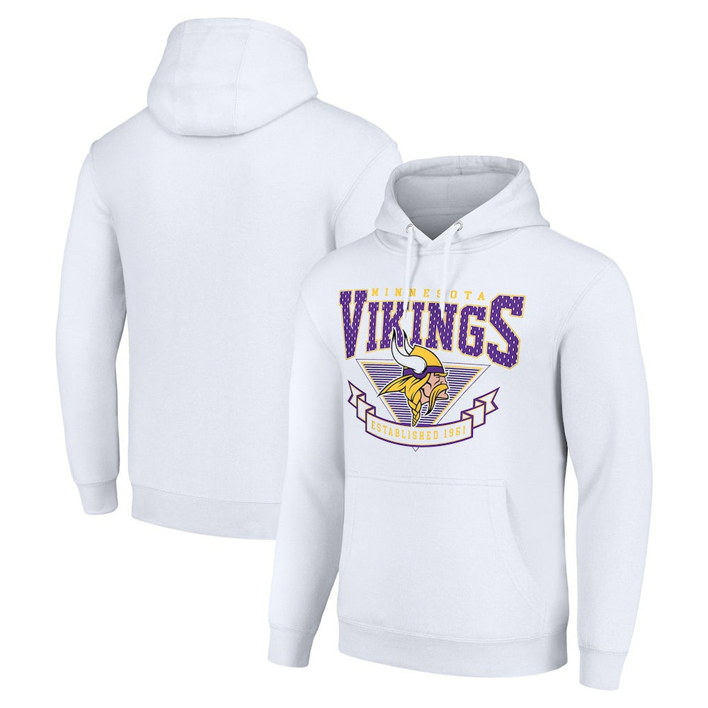 Minnesota Vikings Starter ‘80s Inspired Pullover Hoodie White | NFL
