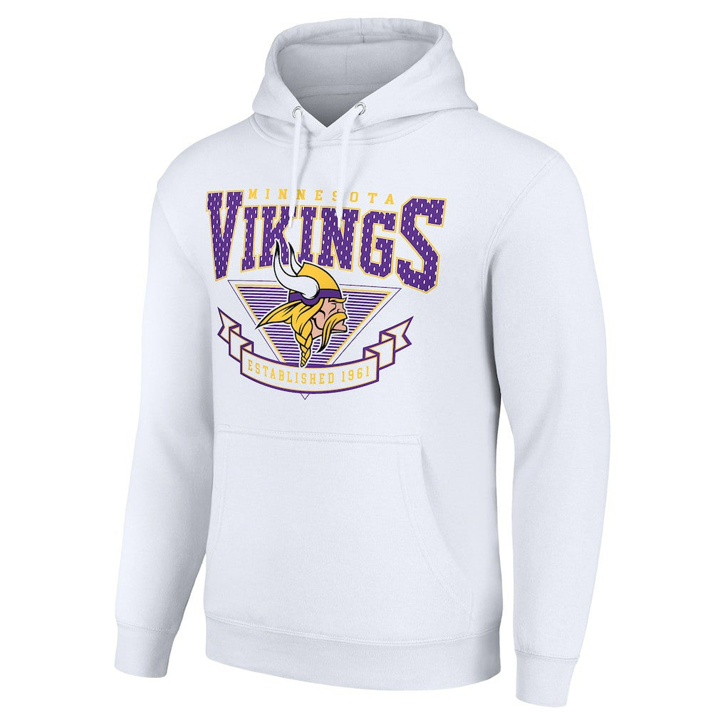 Minnesota Vikings Starter ‘80s Inspired Pullover Hoodie White | NFL