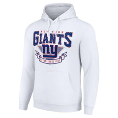 New York Giants Starter ‘80s Inspired Pullover Hoodie White | NFL