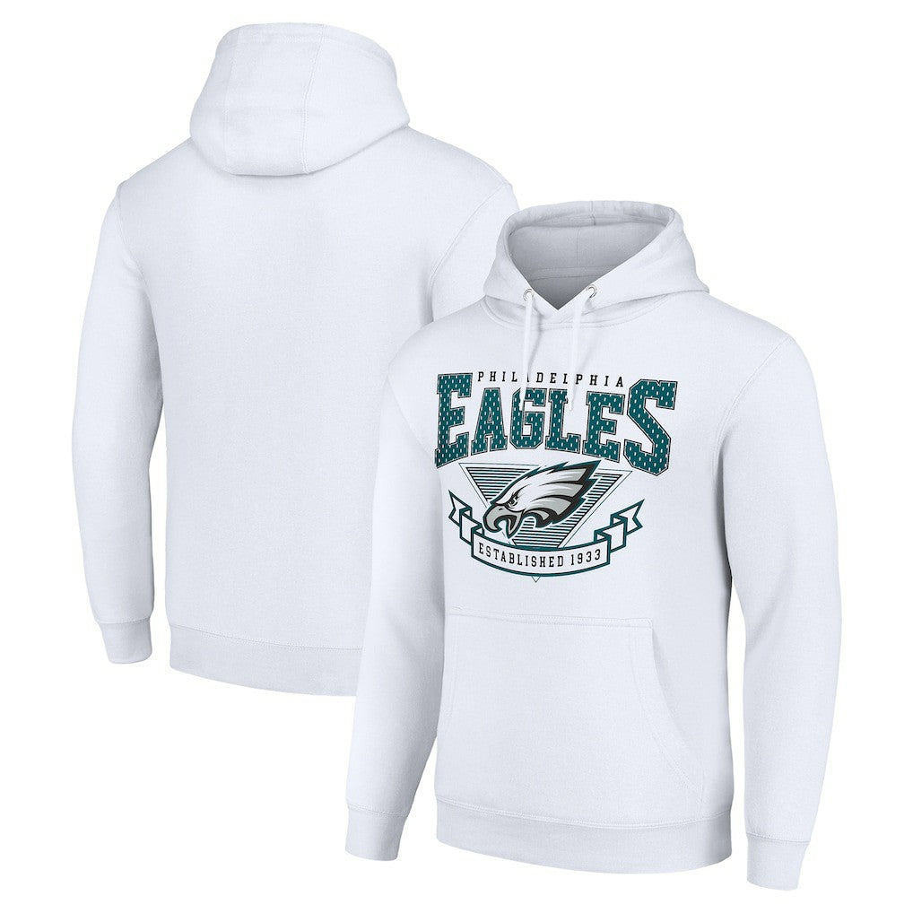 Philadelphia Eagles Starter ‘80s Inspired Pullover Hoodie White | NFL