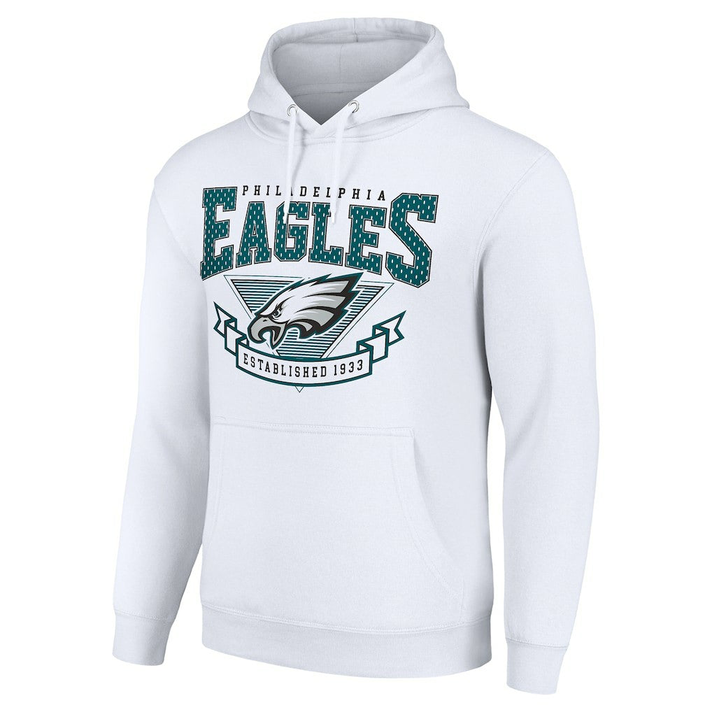 Philadelphia Eagles Starter ‘80s Inspired Pullover Hoodie White | NFL