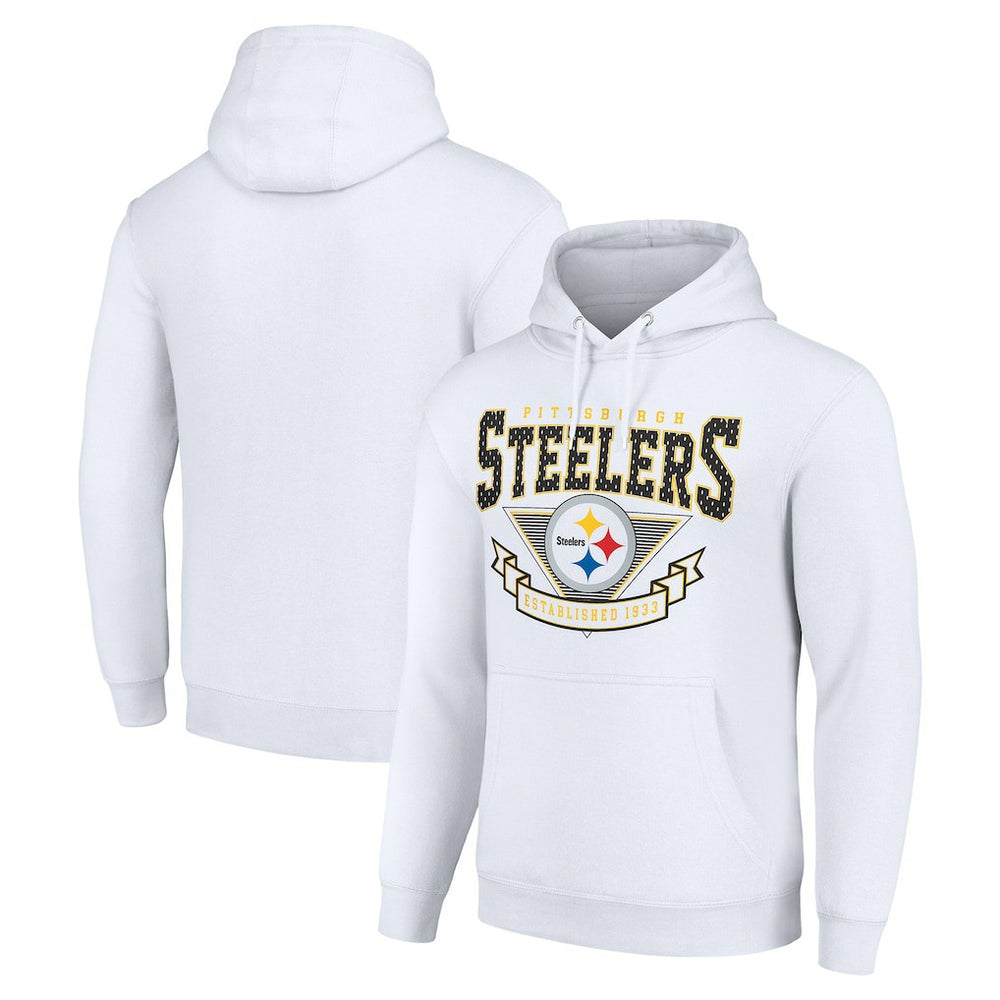 Pittsburgh Steelers Starter ‘80s Inspired Pullover Hoodie White | NFL