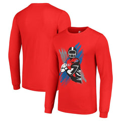 Buffalo Bills Starter Player X Logo Graphic Long Sleeve T-Shirt Red | NFL