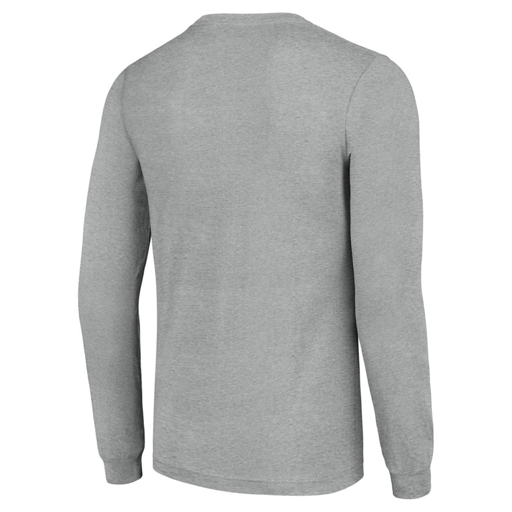 Detroit Lions Starter Player X Logo Graphic Long Sleeve T-Shirt Heather Gray | NFL