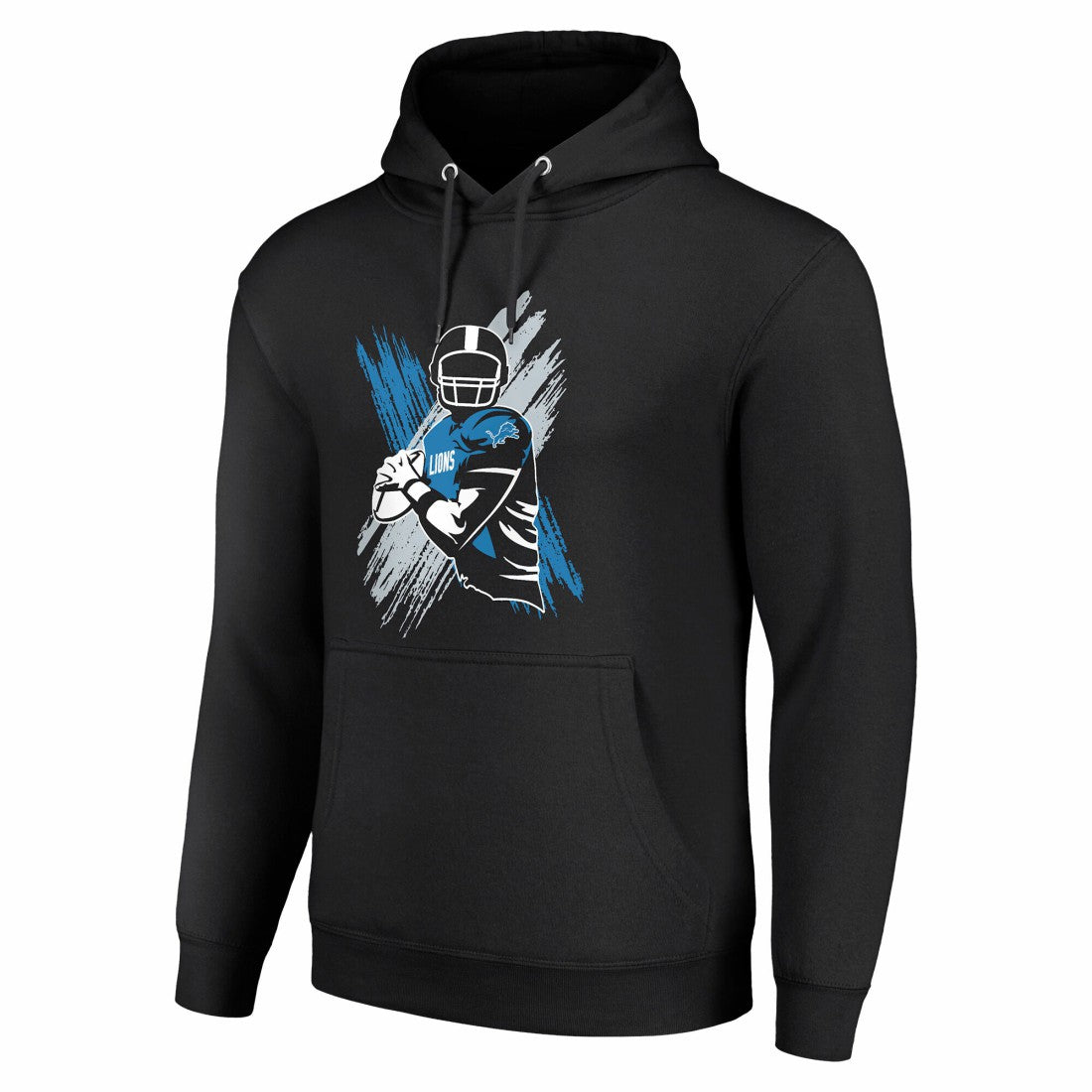 Detroit Lions Starter Player X Fleece Pullover Hoodie Black | NFL