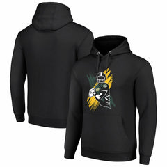 Green Bay Packers Starter Player X Fleece Pullover Hoodie Black | NFL