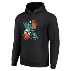 Miami Dolphins Starter Player X Fleece Pullover Hoodie Black | NFL