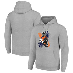 Chicago Bears Starter Player X Fleece Pullover Hoodie Heather Gray | NFL