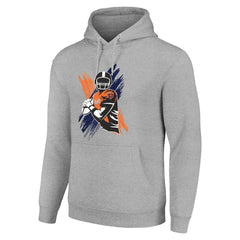 Chicago Bears Starter Player X Fleece Pullover Hoodie Heather Gray | NFL