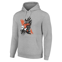 Cincinnati Bengals Starter Player X Fleece Pullover Hoodie Heather Gray | NFL