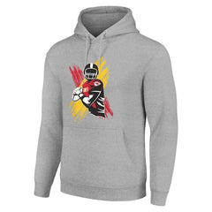Kansas City Chiefs Starter Player X Fleece Pullover Hoodie Heather Gray | NFL