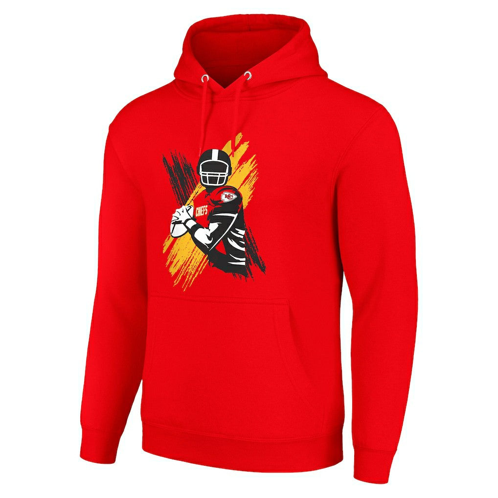 Kansas City Chiefs Starter Player X Fleece Pullover Hoodie Red | NFL