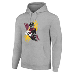 Washington Commanders Starter Player X Fleece Pullover Hoodie Heather Gray | NFL