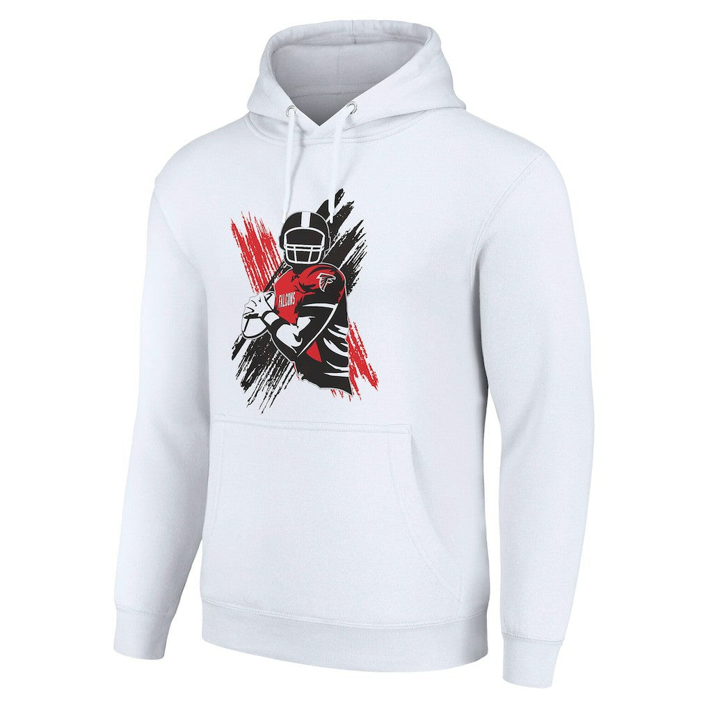 Atlanta Falcons Starter Player X Fleece Pullover Hoodie White | NFL