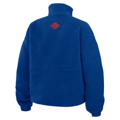 Buffalo Bills WEAR by Erin Andrews Women's Polar Fleece Half-Zip Jacket Royal | NFL