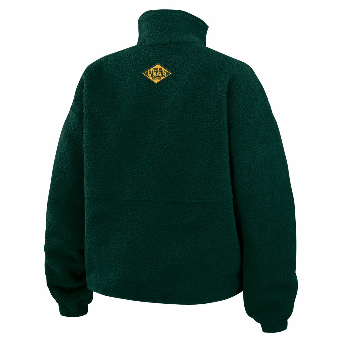 Green Bay Packers WEAR by Erin Andrews Women's Polar Fleece Half-Zip Jacket Green | NFL