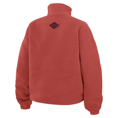 San Francisco 49ers WEAR by Erin Andrews Women's Polar Fleece Half-Zip Jacket Scarlet | NFL
