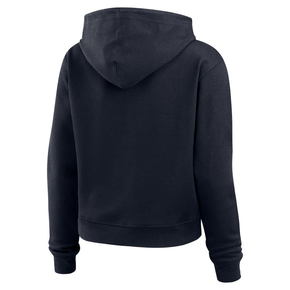 Houston Texans WEAR by Erin Andrews Women's Waffle Hoodie Pullover Top Navy | NFL
