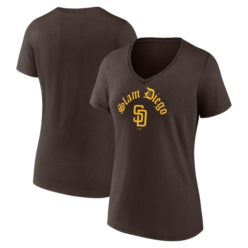 San Diego Padres Fanatics Women's Local V-Neck T-Shirt - MLB