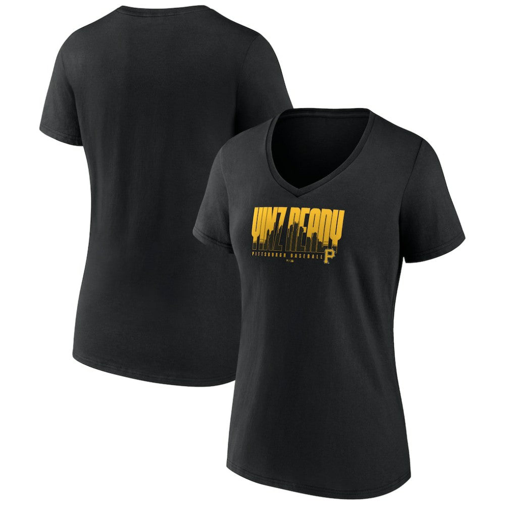 Pittsburgh Pirates Fanatics Women's Yinz Ready V-Neck T-Shirt - MLB