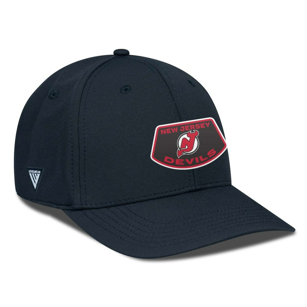 New Jersey Devils Levelwear Rise Skylight Flex Hat - Black - NHL