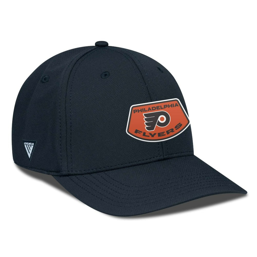 Philadelphia Flyers Levelwear Rise Skylight Flex Hat - Black - NHL