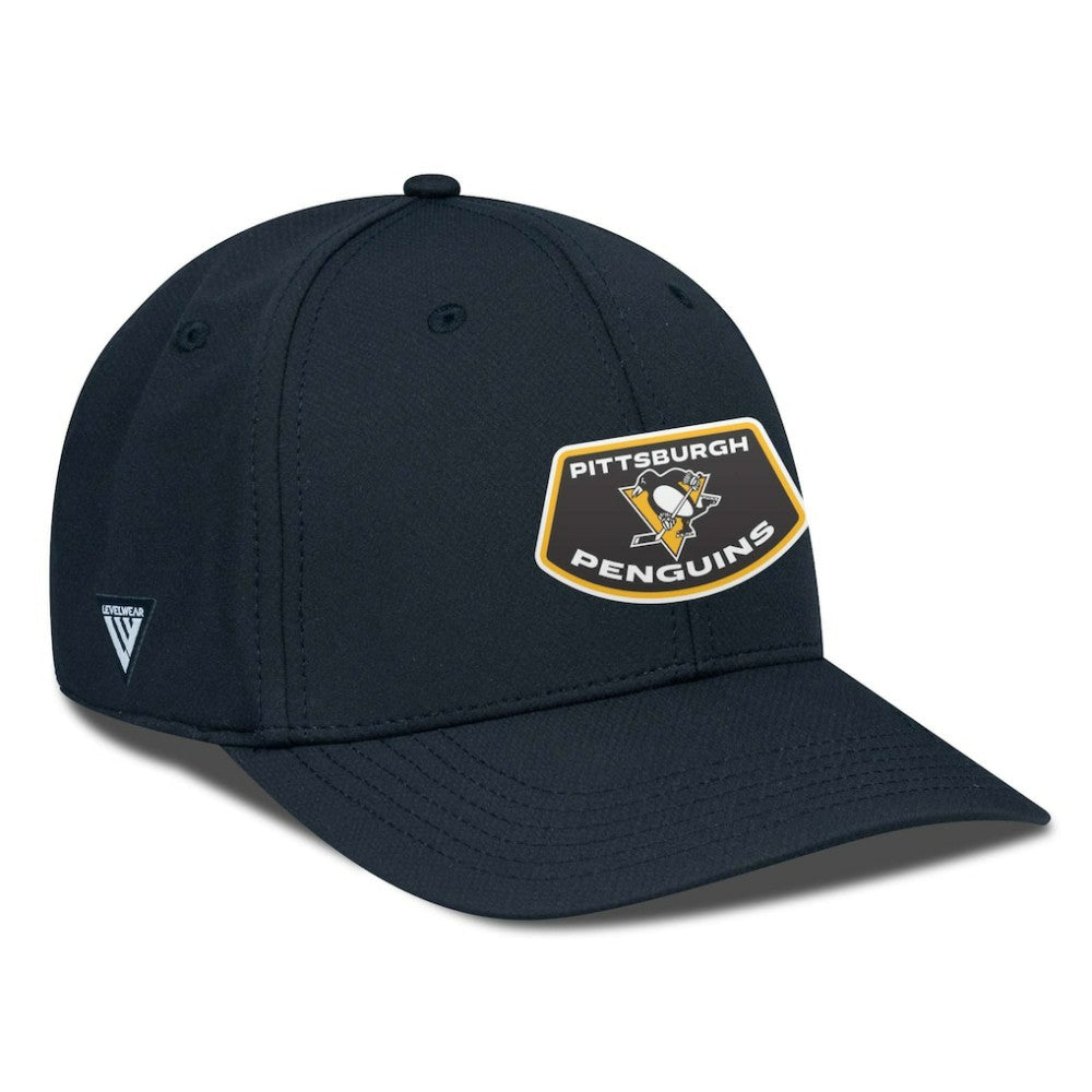 Pittsburgh Penguins Levelwear Rise Skylight Flex Hat - Black - NHL