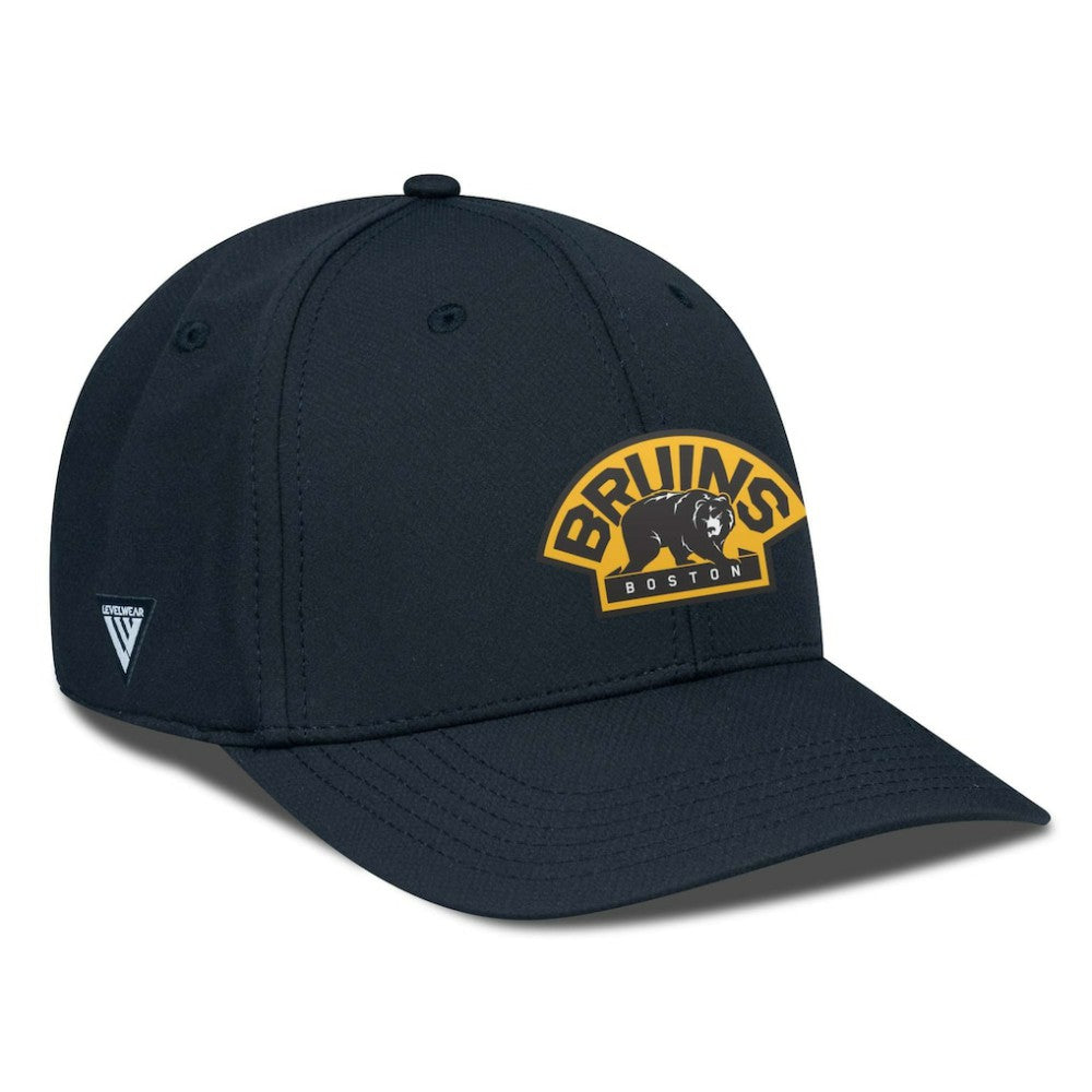 Boston Bruins Levelwear Rise Skylight Flex Hat - Black - NHL