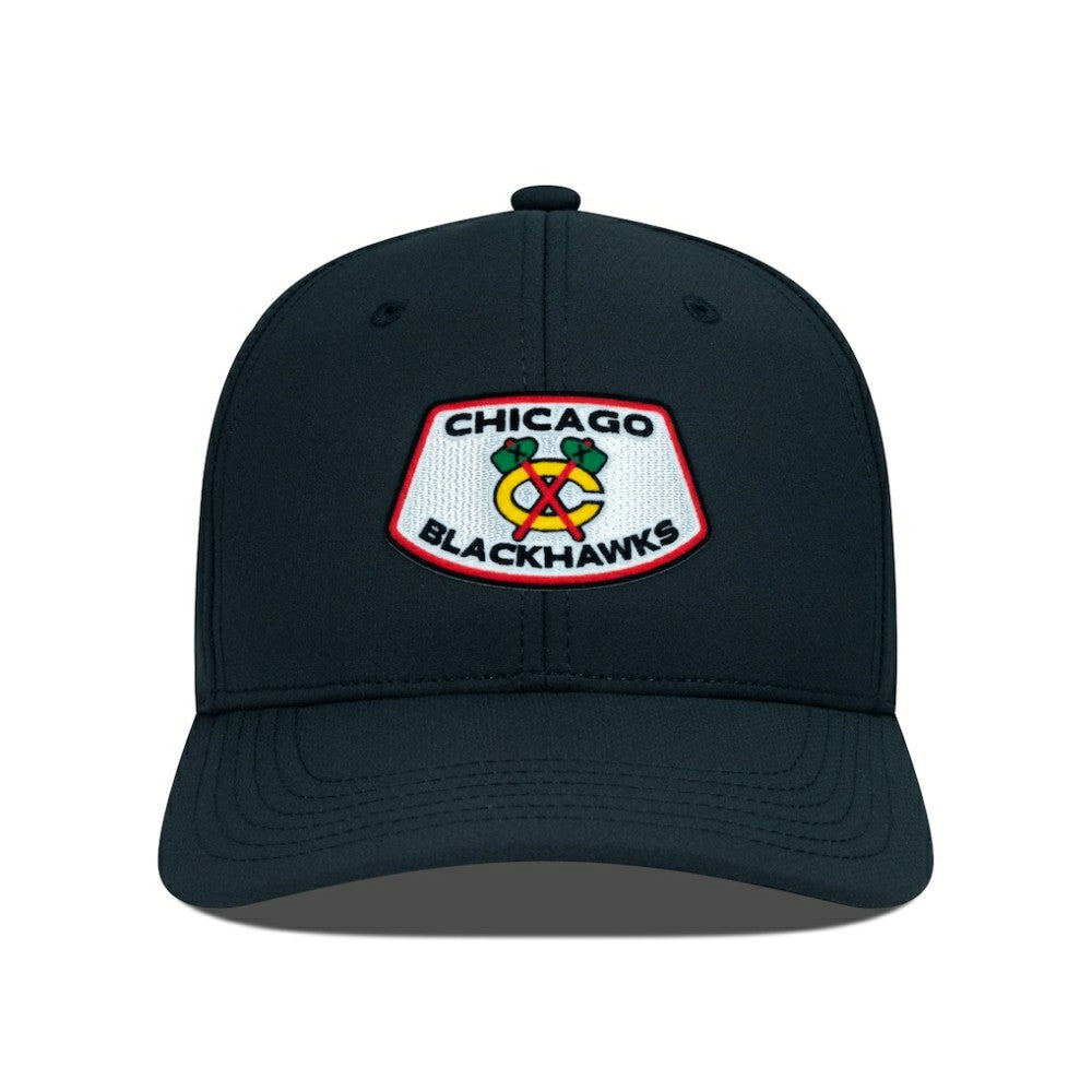 Chicago Blackhawks Levelwear Rise Skylight Flex Hat - Black - NHL
