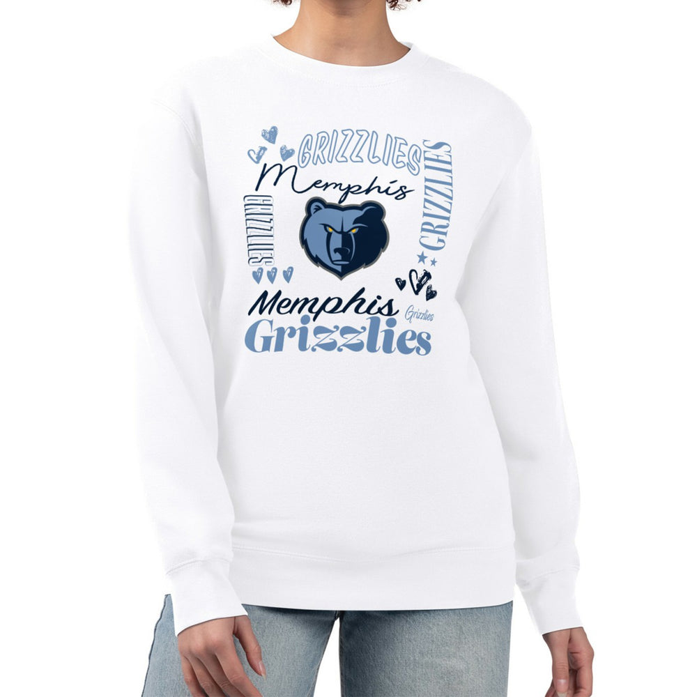 Memphis Grizzlies G-III 4Her by Carl Banks Women's Collage Team Graphic Fleece Pullover Sweatshirt White - NBA