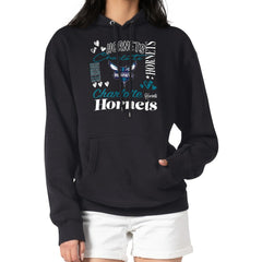 Charlotte Hornets G-III 4Her by Carl Banks Women's Team Collage Graphic Fleece Pullover Hoodie Black - NBA