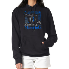 Dallas Mavericks G-III 4Her by Carl Banks Women's Team Collage Graphic Fleece Pullover Hoodie Black - NBA