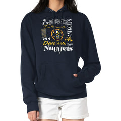 Denver Nuggets G-III 4Her by Carl Banks Women's Collage Team Graphic Fleece Pullover Hoodie Navy - NBA