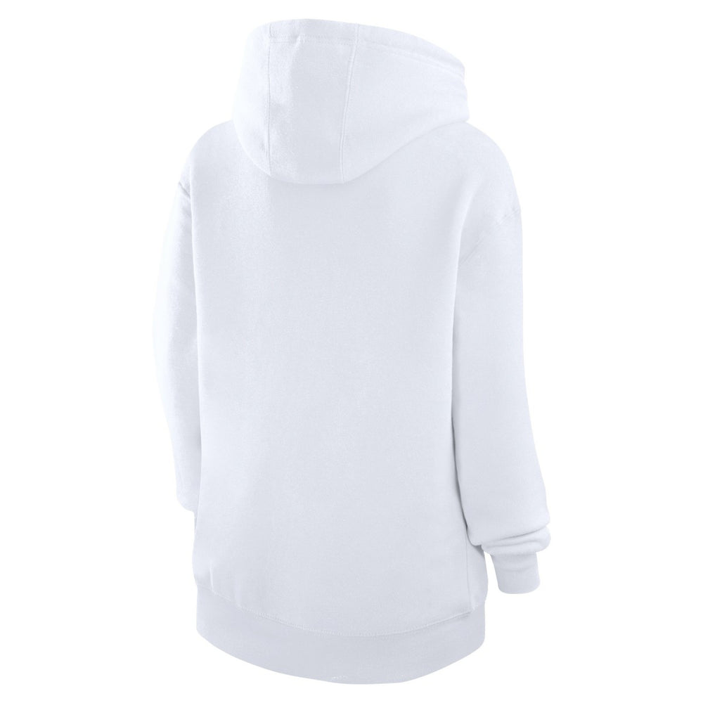 New York Knicks G-III 4Her by Carl Banks Women's Team Collage Graphic Fleece Pullover Hoodie White - NBA