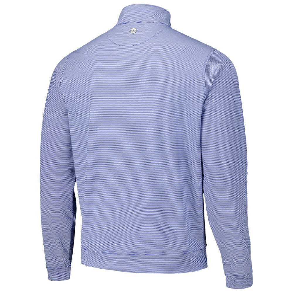 Texas Rangers Peter Millar Perth Sugar Stripe Performance Quarter-Zip Top - MLB